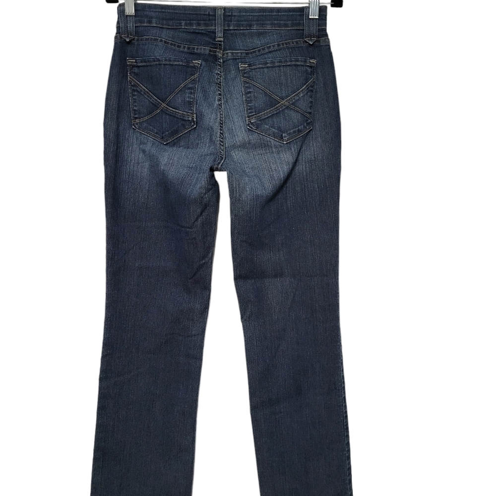 NYDJ Jeans Women's Lift Tuck Technology Straight Leg Blue Denim Dark Wash Size 6 - Picture 11 of 11